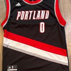 Adidas Portland Trail Blazers Damian Lillard 0 Basketball Jersey